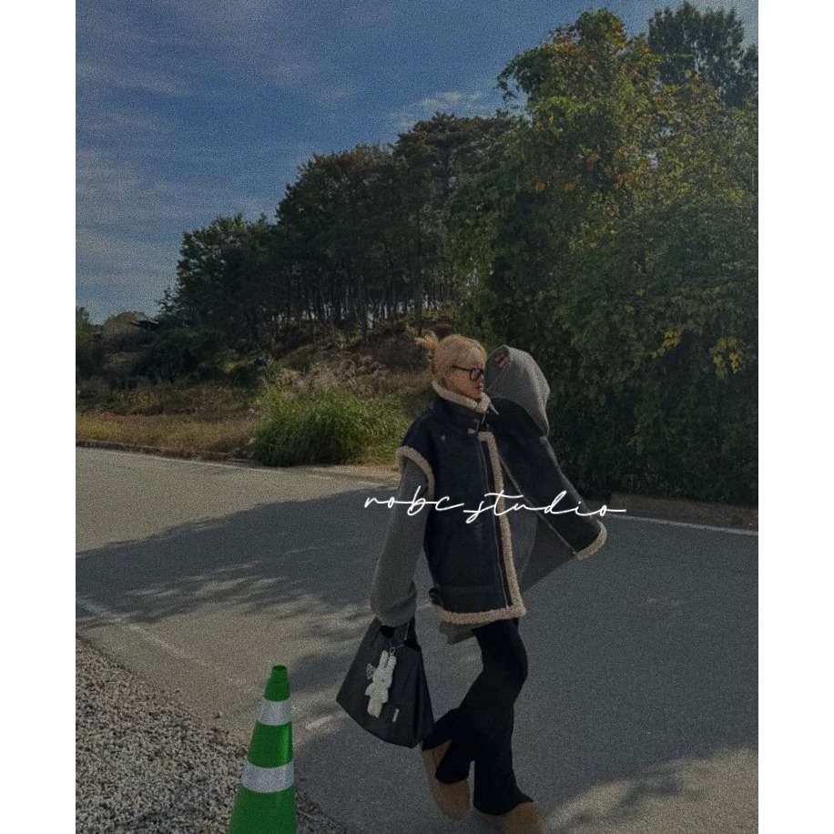 🇰🇷羊羔毛背心-細節圖3