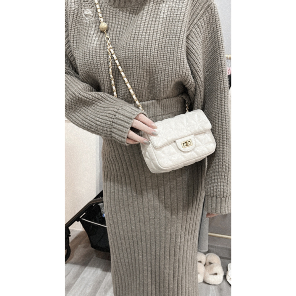 小香風菱格鏈條金球包💗可調節背帶✨-細節圖2