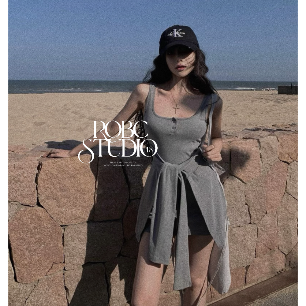 法式假兩件包臀裙短裙-細節圖3