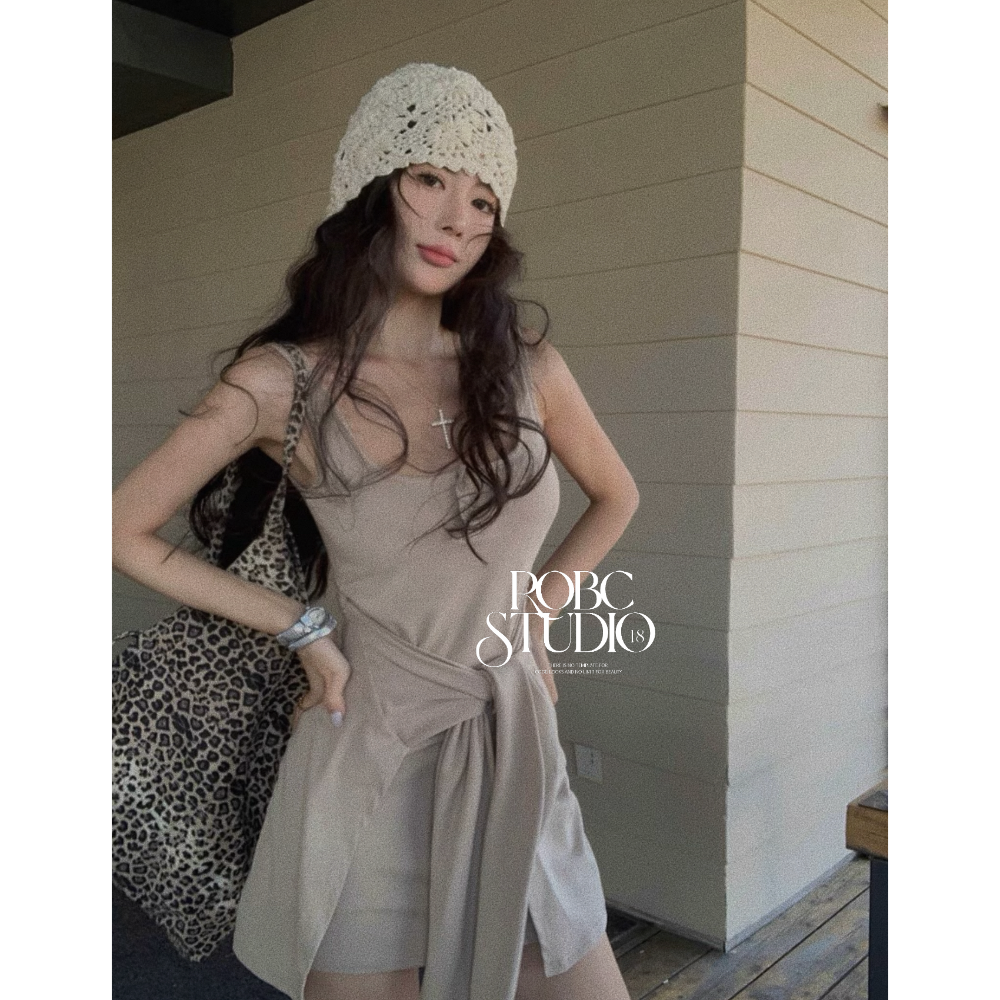 法式假兩件包臀裙短裙-細節圖4