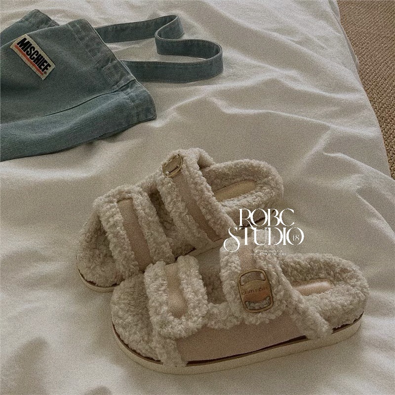 奶霜毛毛拖 ☁️ (  要帶大一碼 ）-細節圖3