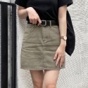 ｜現貨｜與眾不同 莫蘭迪色系牛仔短裙_B07（3colors）-規格圖9