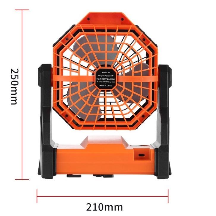 電風扇 小風扇 便攜式 露營風扇 充電風扇 攜式 靜音多功能充電 戶外露營及居家必備 LED燈 靜音 手提 戶外 書桌-細節圖6