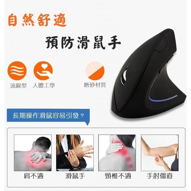 垂直滑鼠 直立滑鼠 人體工學滑鼠 AMAZON 熱銷款 第五代左右手滑鼠 直立式 舒腕 3D 滑鼠手 亞馬遜 無線滑鼠-細節圖8