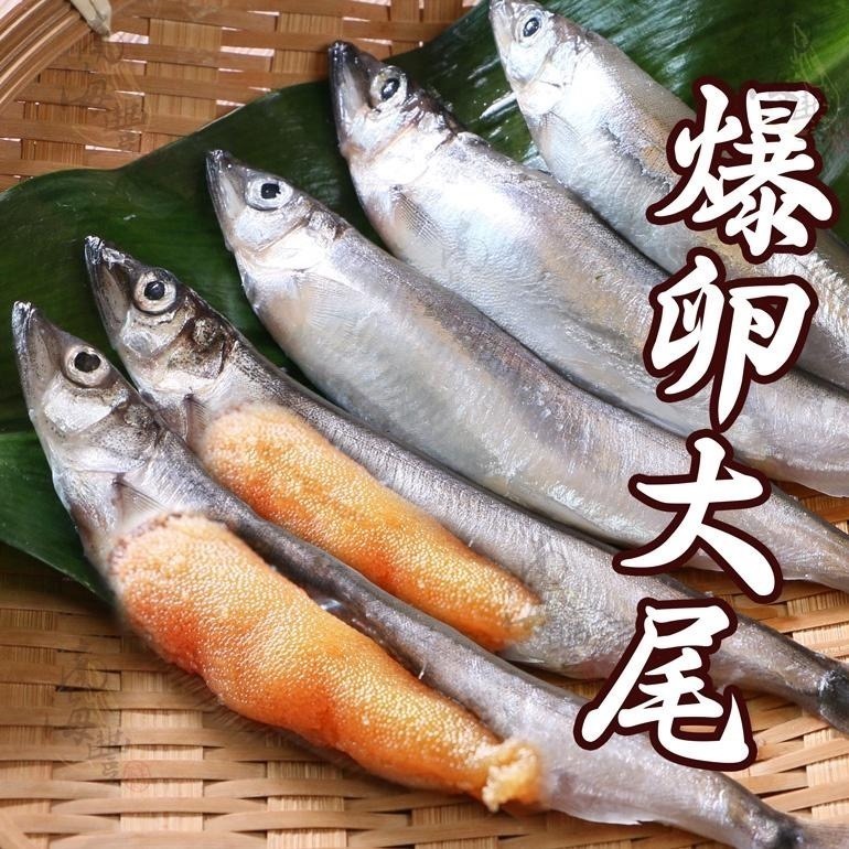 南海豐【大尾爆卵柳葉魚】400g/包 加拿大高品質喜相逢/飽滿魚卵/尾尾單凍/烤肉必備-細節圖2