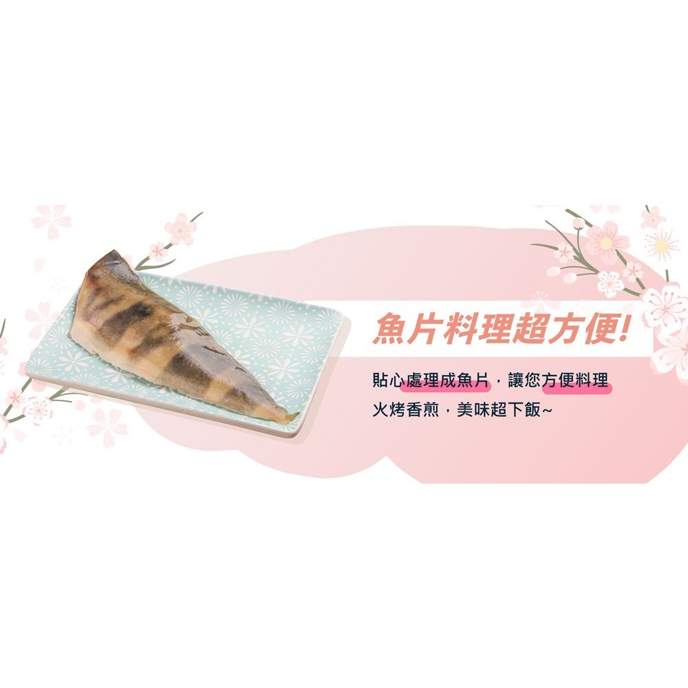 南海豐 【野生薄鹽花魚片】每片210g 來自冷冽海域花魚，魚脂香甜豐富，海口正港味私房美味！方便料理海鮮食材-細節圖5