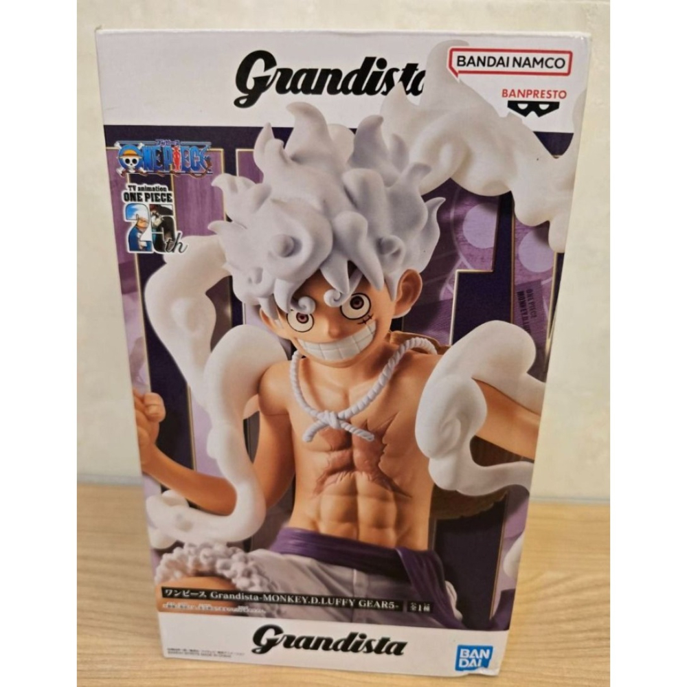 全新 金證 日版 航海王 海賊王 One piece Grandista GROS 魯夫 5檔 太陽神 尼卡 20週年-細節圖2