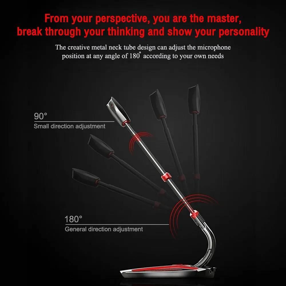 全新 電競麥克風 降噪麥克風 一鍵開關 電腦麥克風 180度 指向性 麥克風 電腦視訊 居家辦公 視訊教學 直播麥克風-細節圖2