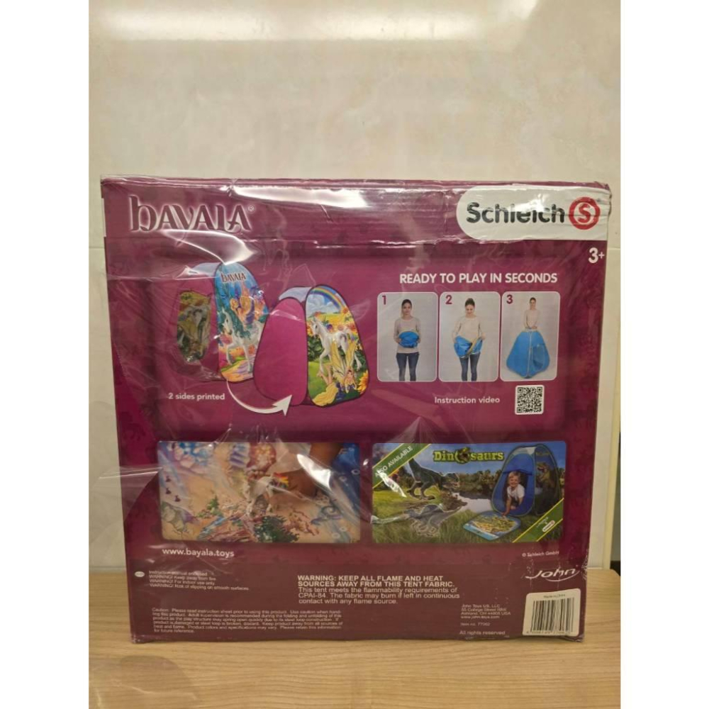 全新 室內帳篷 兒童寶寶 可折疊 免安裝 女孩 公主 玩具屋 家家用房子 玩具 三角帳篷 沒有小馬公仔 出清便宜賣-細節圖3