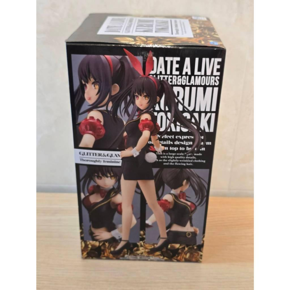 全新 日版 正版 GLITTER&GLAMOURS G&G DATE ALIVE 約會大作戰 時崎狂三 兔女郎 公仔-細節圖2