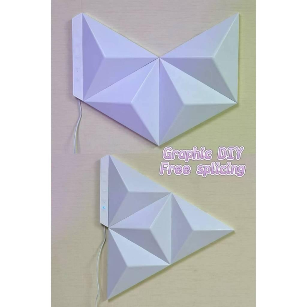 全新 Monster Smart Illuminessence Prism 3D LED 藝術面板模組化 4片式入門套件-細節圖3