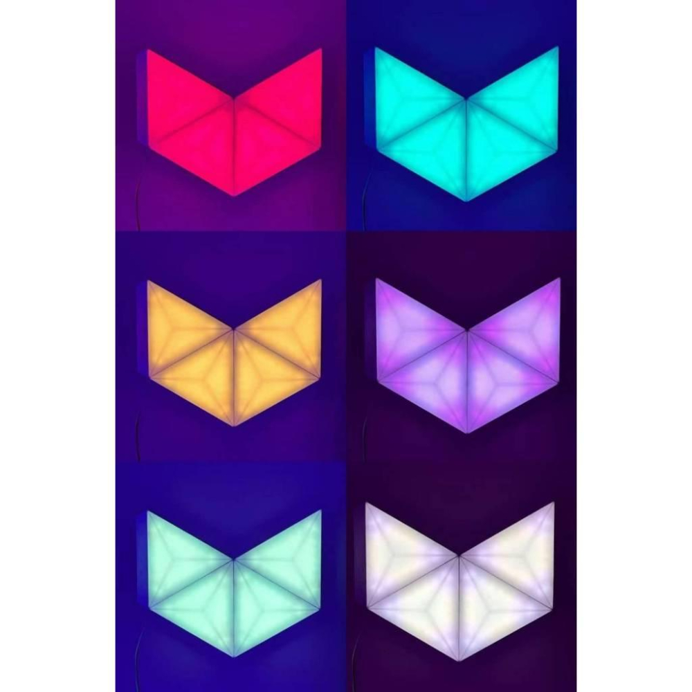 全新 Monster Smart Illuminessence Prism 3D LED 藝術面板模組化 4片式入門套件-細節圖5