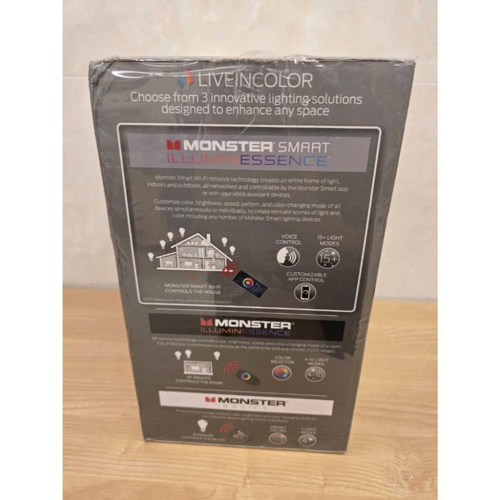 全新 Monster Smart Illuminessence Prism 3D LED 藝術面板模組化 4片式入門套件-細節圖6