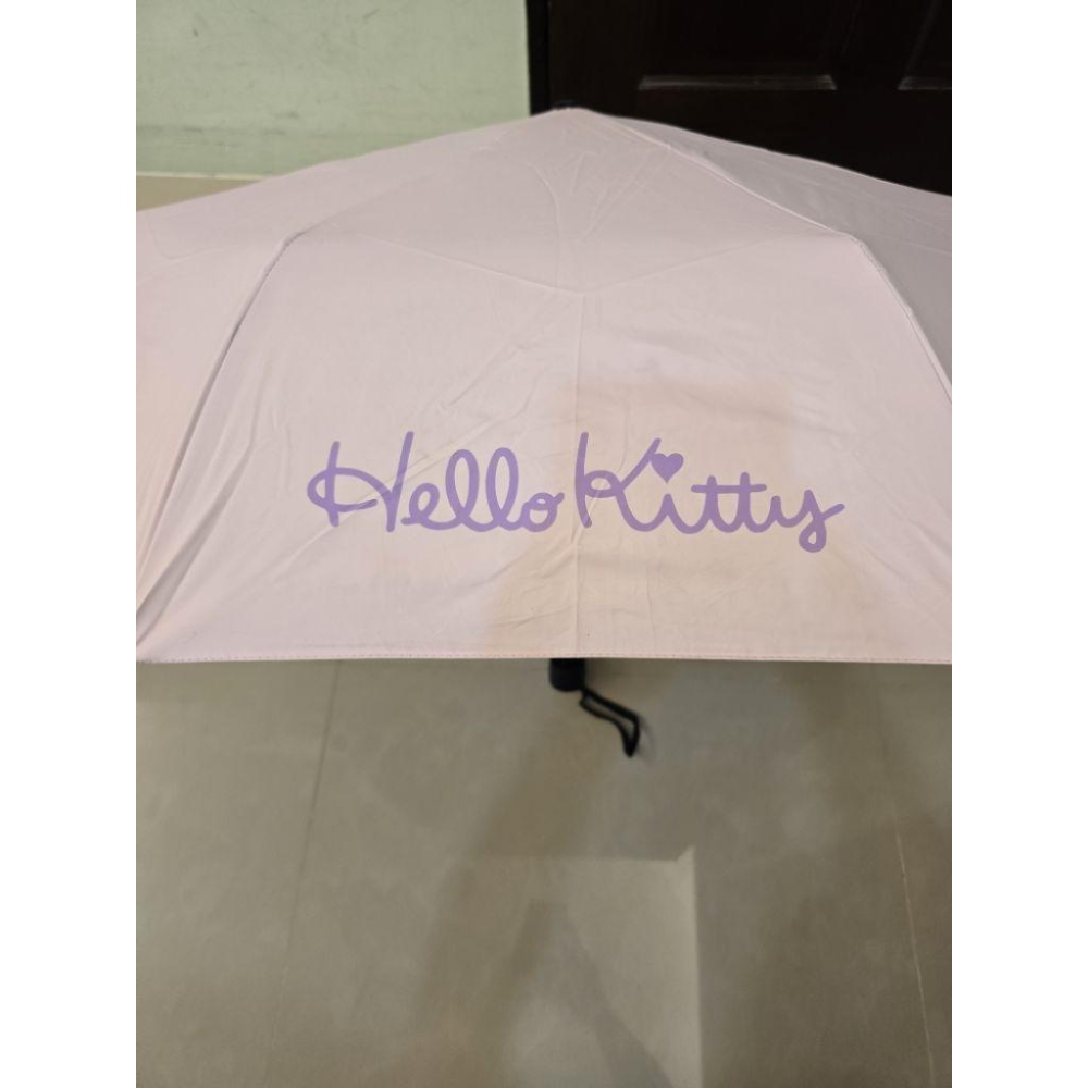 全新 正版雷標 三麗鷗 hello kitty 玫瑰粉紫晴雨傘 SANRIO 55CM X8K 無嘴貓 凱蒂貓 抗紫外線-細節圖7