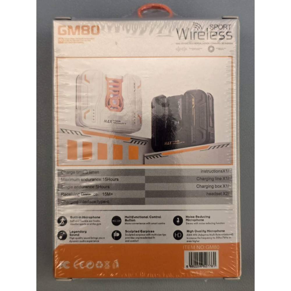 全新 GM80 電競戰艦耳機 真無線藍牙耳機 科幻機甲造型設計 主動降噪 遊戲模式 智慧降噪 超長續航 入耳式無線耳機-細節圖5