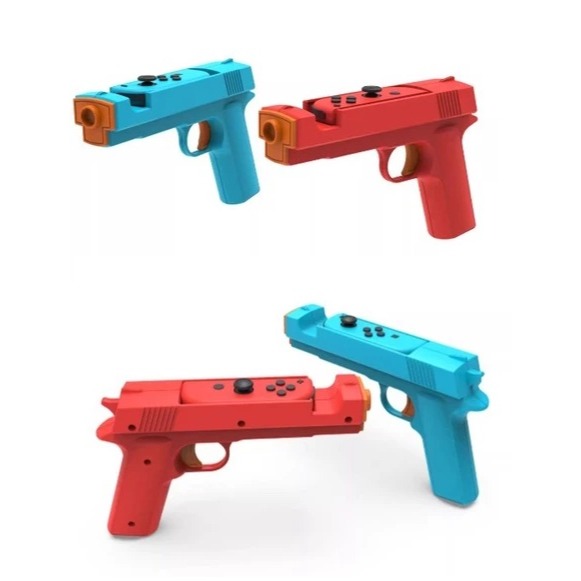【Nintendo 任天堂】NS Switch 二手 DOBE 光線槍 光槍 體感槍 遊戲槍 雙槍 死亡鬼屋 妖怪射擊屋-細節圖2