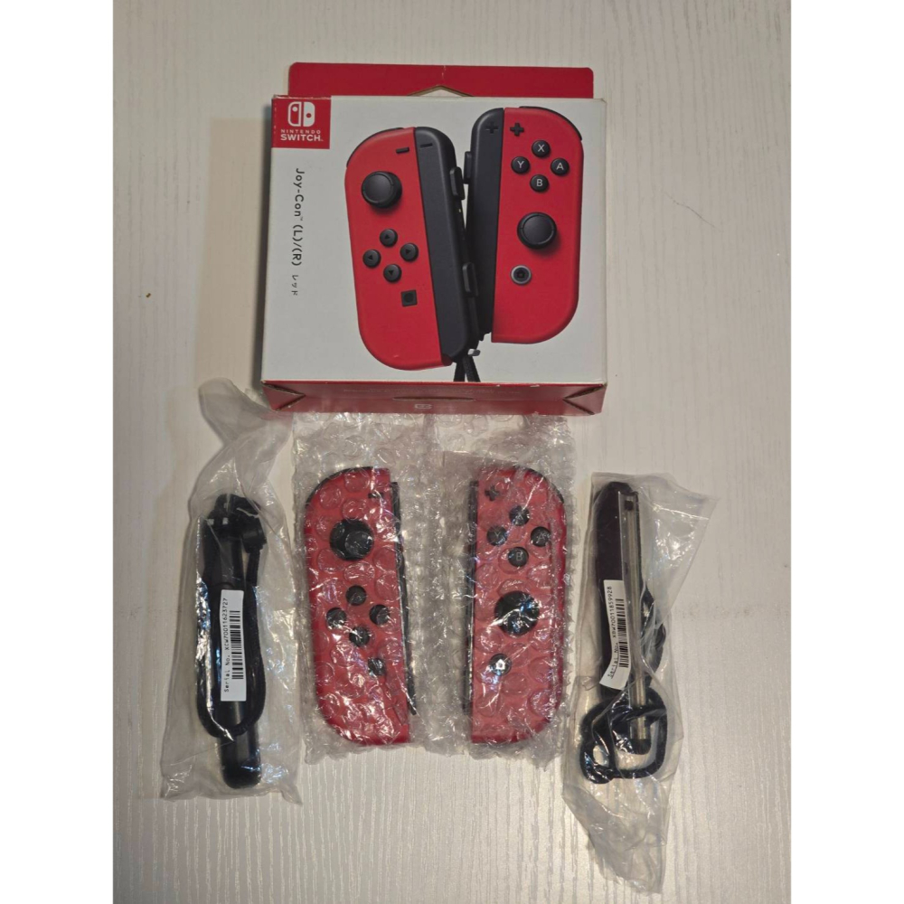 【Nintendo 任天堂】二手 NS Switch Joy-con Joycon 原廠 左右手把 瑪利歐亮麗紅 紅色-細節圖2