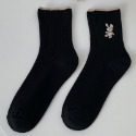 【double U現貨】日系兔兔襪子🍒中筒襪 襪子 長襪 女生襪子 可愛襪子 堆堆襪 素色襪子 女襪 韓版襪子 棉襪-規格圖6