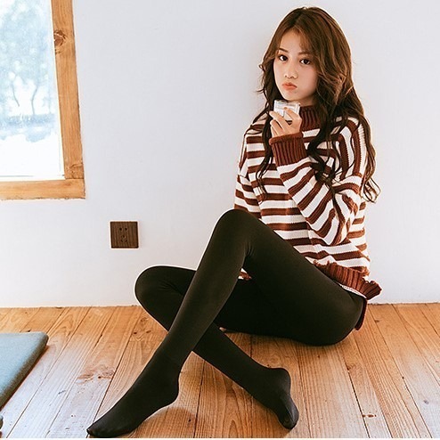 【double U 妳妳 現貨】保暖褲襪 褲襪 天鵝絨褲襪 刷毛褲襪 厚襪子 絲襪 冬天褲襪 打底褲襪 連褲襪 打底褲-細節圖5