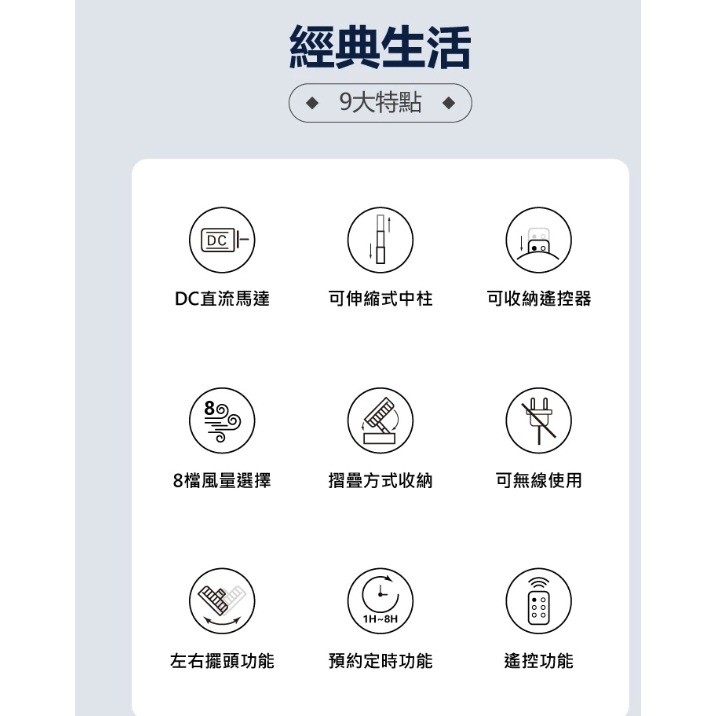 THOMSON 10吋DC多功能遙控伸縮摺疊扇 (TM-SAF23D1)現貨特價出售-細節圖2
