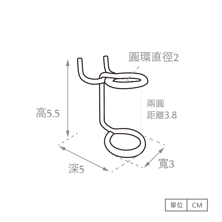 《荷包袋》玩丸圓圈板 洞洞板配件 大雙圓AA12 (2入/盒)-細節圖3