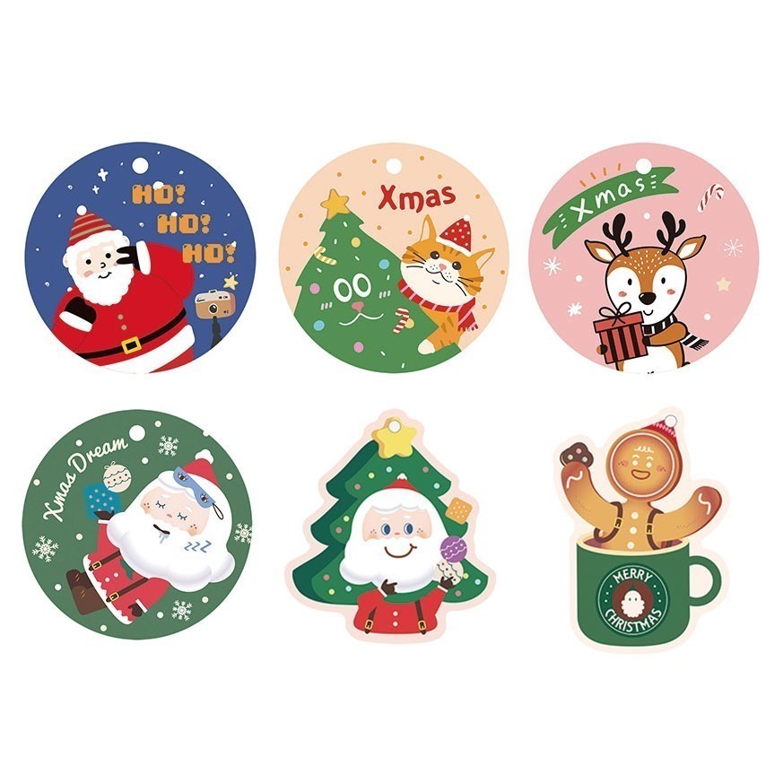 《荷包袋》聖誕吊卡 共6款 (30入)-細節圖2