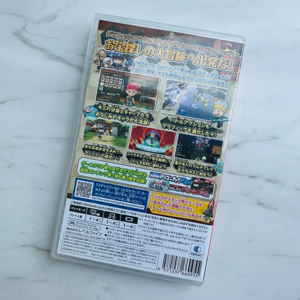 二手_NS Switch 點心世界 The SNACK WORLD 黃金版 純日版 含首批特典-細節圖3
