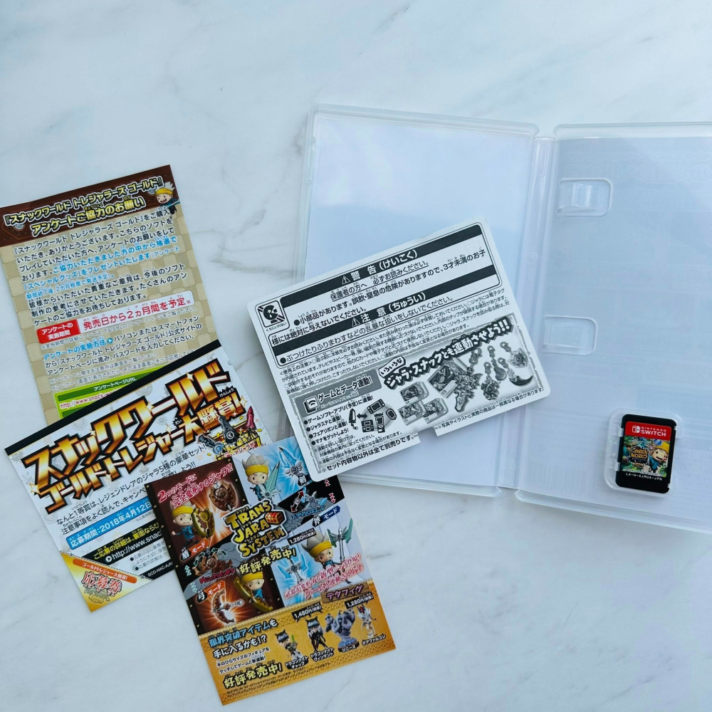 二手_NS Switch 點心世界 The SNACK WORLD 黃金版 純日版 含首批特典-細節圖6