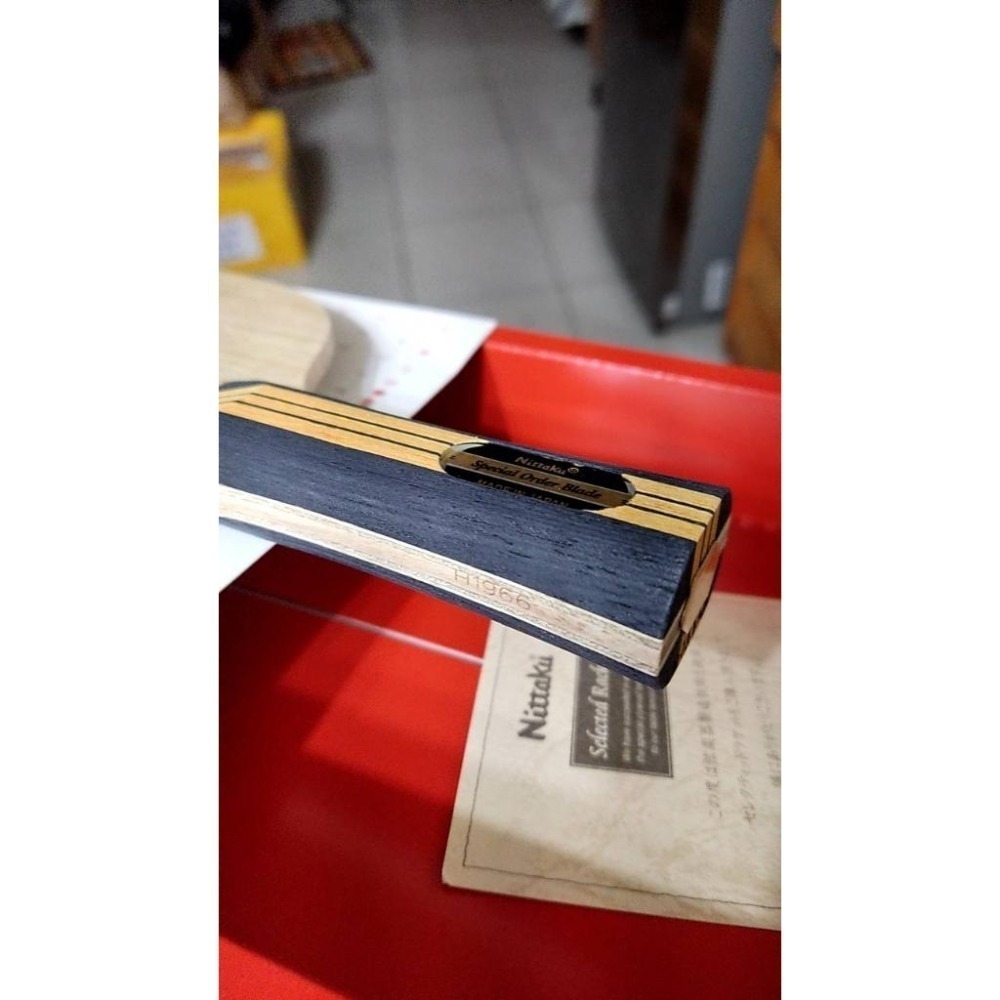 顏同學 顏選桌球 限量發售 Nittaku 特注版 木吉他 Acoustic 桌球拍 乒乓球拍 極致手感 純木五夾 日製-細節圖4