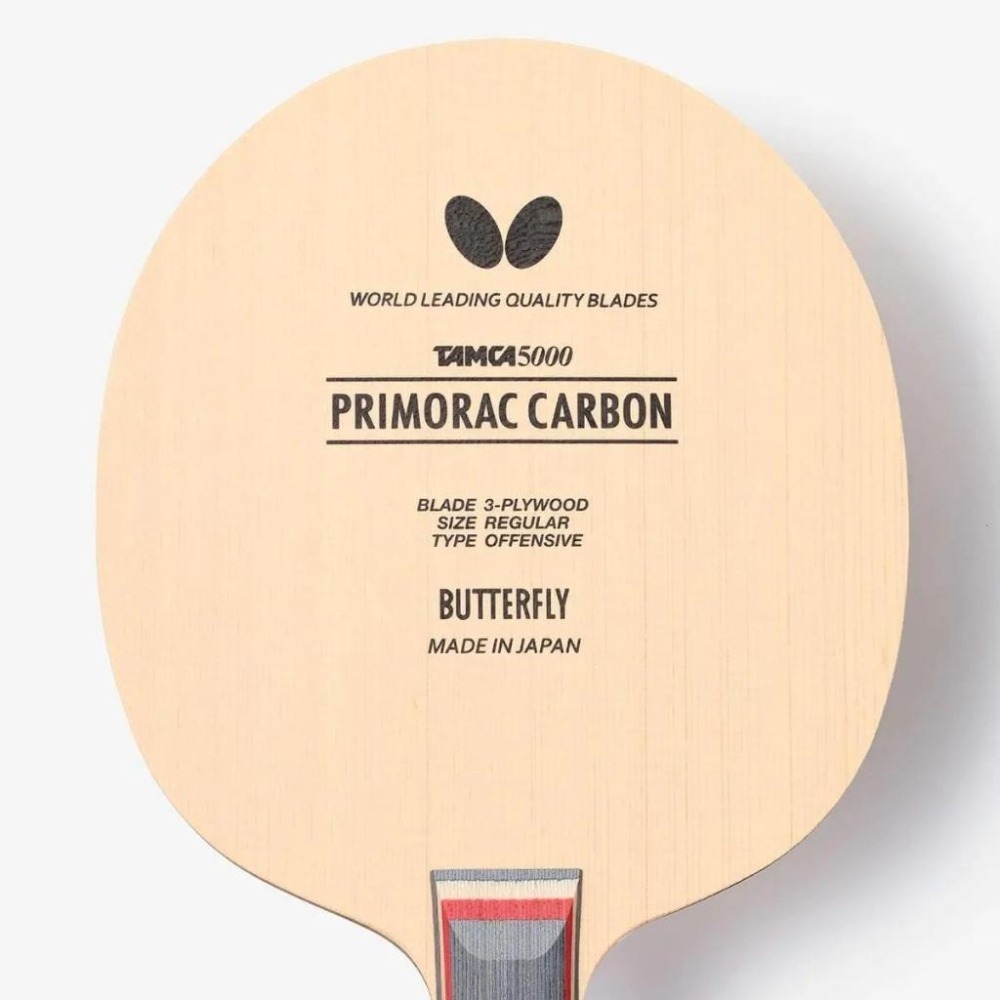 顏同學 顏選桌球 Butterfly 蝴蝶牌 PRIMORAC CARBON T5000 桌球拍 乒乓球拍 普碳 碳纖-細節圖2