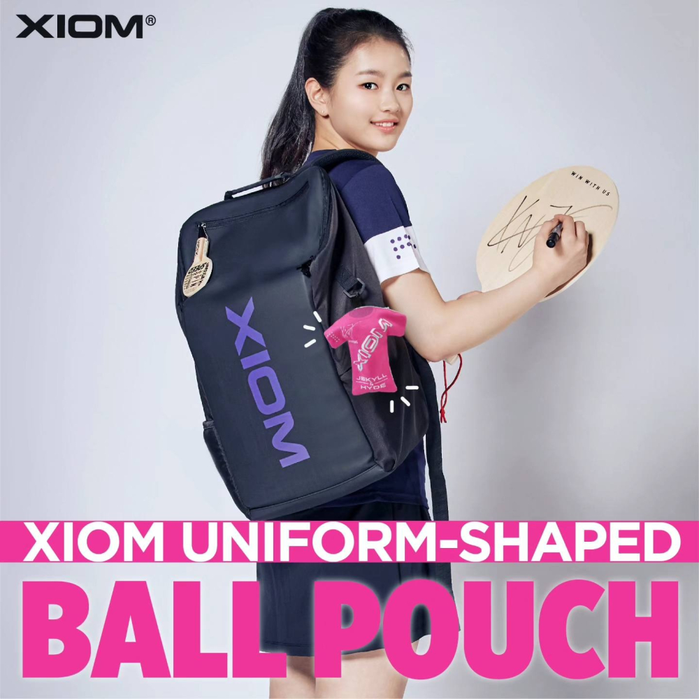 顏同學 顏選桌球 限量發售 XIOM BALL POUCH 桌球 乒乓球 置球袋 置球 多功能 掛鉤 鑰匙 吊飾 簽名-細節圖2