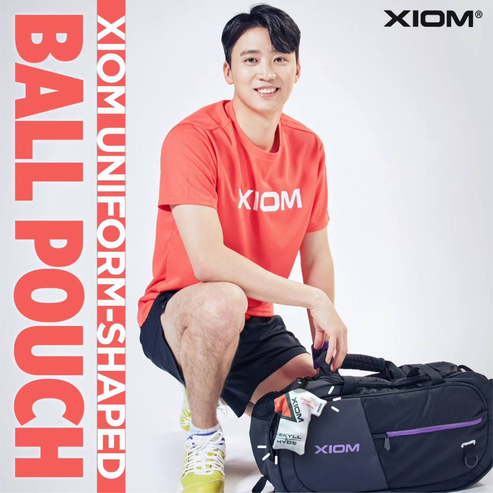 顏同學 顏選桌球 限量發售 XIOM BALL POUCH 桌球 乒乓球 置球袋 置球 多功能 掛鉤 鑰匙 吊飾 簽名-細節圖3