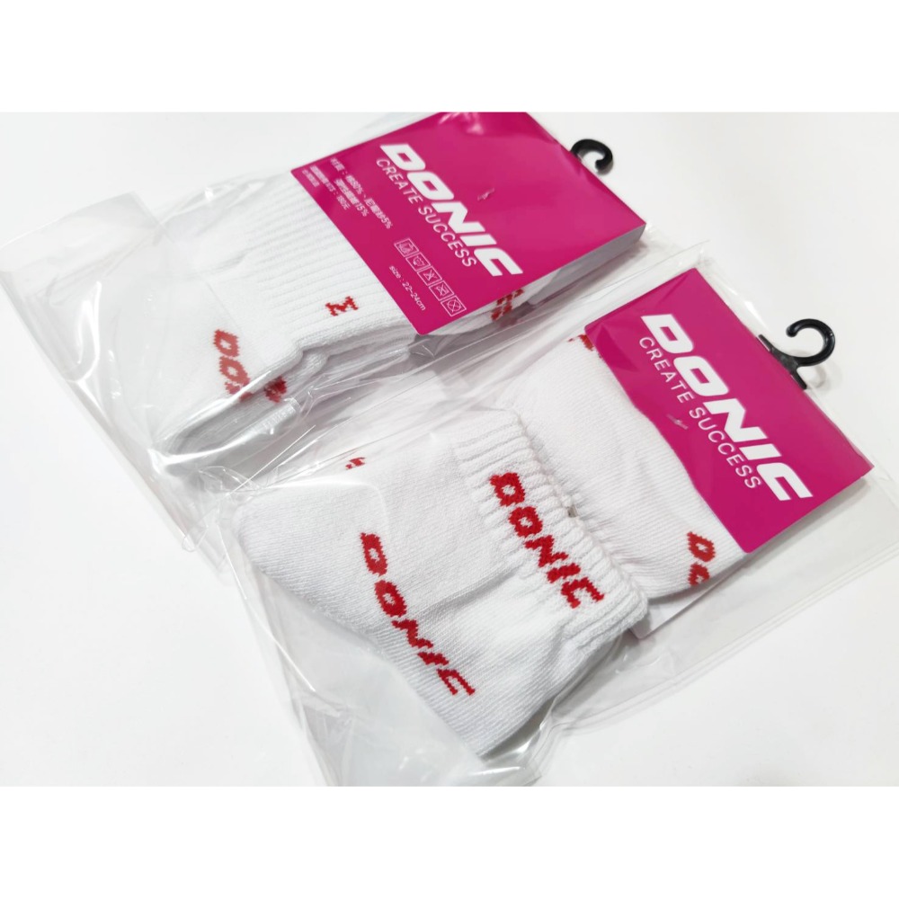 顏同學 顏選桌球 DONIC 桌球襪 字樣襪子 運動襪 支撐 穩定 台灣製 厚底 毛巾布 吸震 緩衝 後跟設計緊密包裹-規格圖7