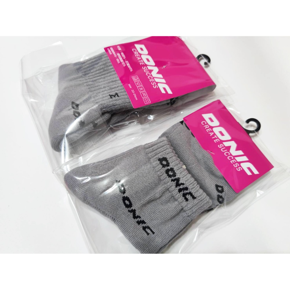 顏同學 顏選桌球 DONIC 桌球襪 字樣襪子 運動襪 支撐 穩定 台灣製 厚底 毛巾布 吸震 緩衝 後跟設計緊密包裹-規格圖7