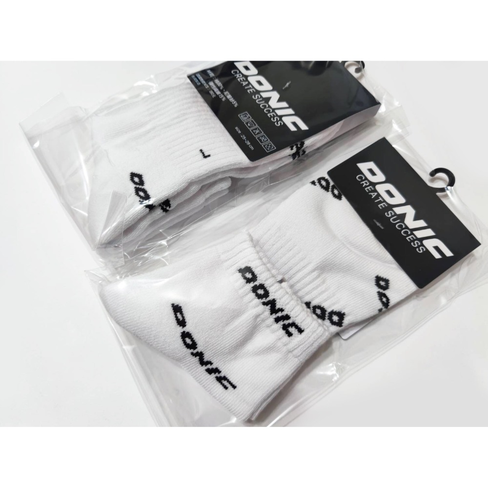 顏同學 顏選桌球 DONIC 桌球襪 字樣襪子 運動襪 支撐 穩定 台灣製 厚底 毛巾布 吸震 緩衝 後跟設計緊密包裹-規格圖7