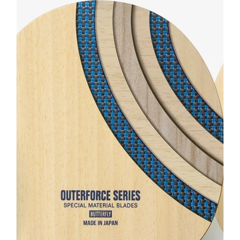 顏同學 顏選桌球 Butterfly 蝴蝶牌 OUTERFORCE ALC ZLC CAF 外力系列 碳纖維 桌球拍-規格圖7