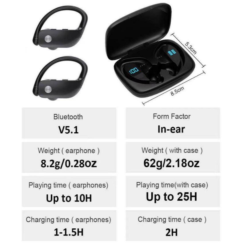 「PK GPU」 TWS T16 耳掛式 耳機 超長待機 音質好 ( 掛耳 入耳-細節圖8