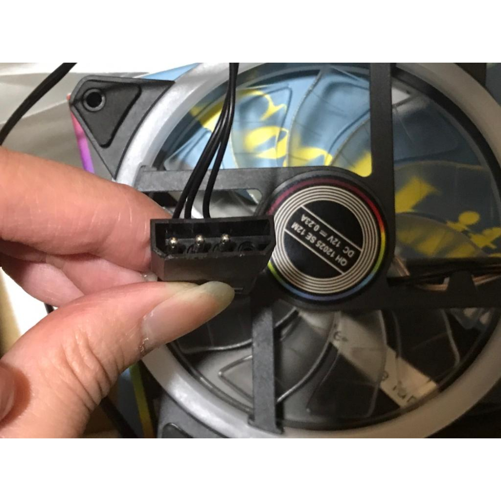 「PK GPU」 全新 12cm 電腦 主機 機殼 燈光 風扇 (大4Pin)-細節圖8