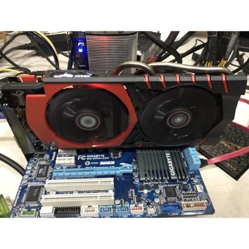 「顯示卡」「PK GPU」 GTX960 -2G MSI 紅龍卡960 （效能約1050Ti）