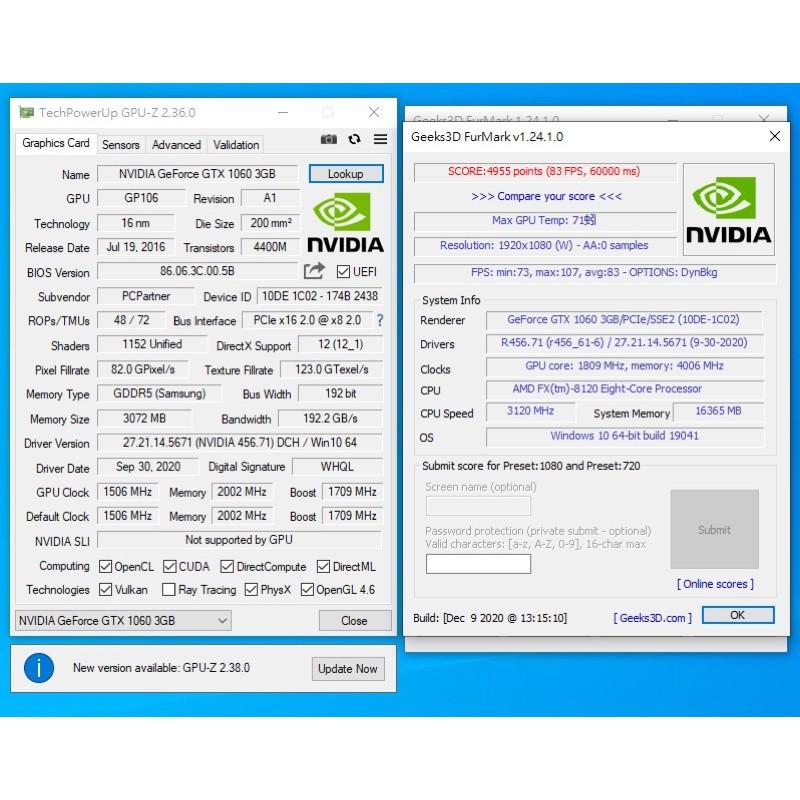 「顯示卡」GTX1060 -3G Public-細節圖3