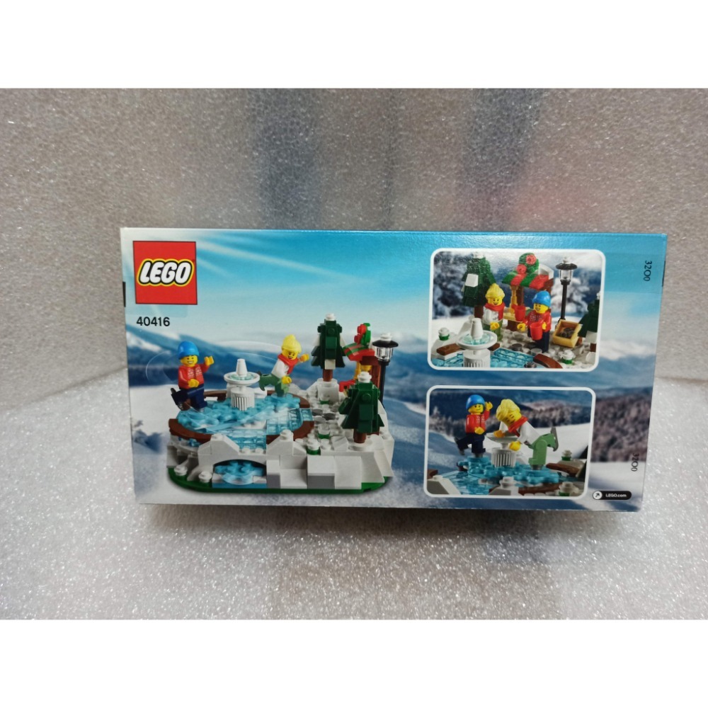 LEGO 樂高 40416 聖誕節溜冰場 冬季 限定 Ice skating rink-細節圖2