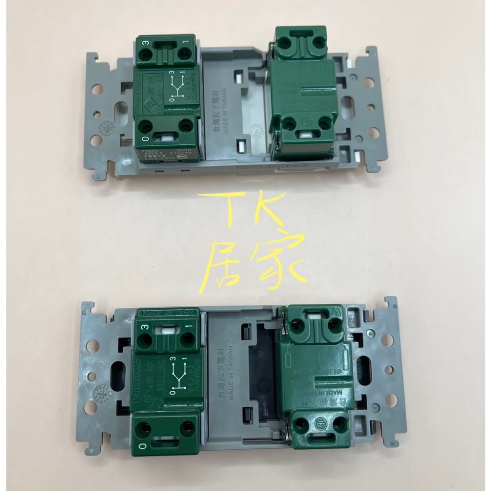 <TK居家> 國際 Panasonic RISNA 一開一插座(無蓋板) WTRF4308W 白 WTRF4308H 灰-細節圖2