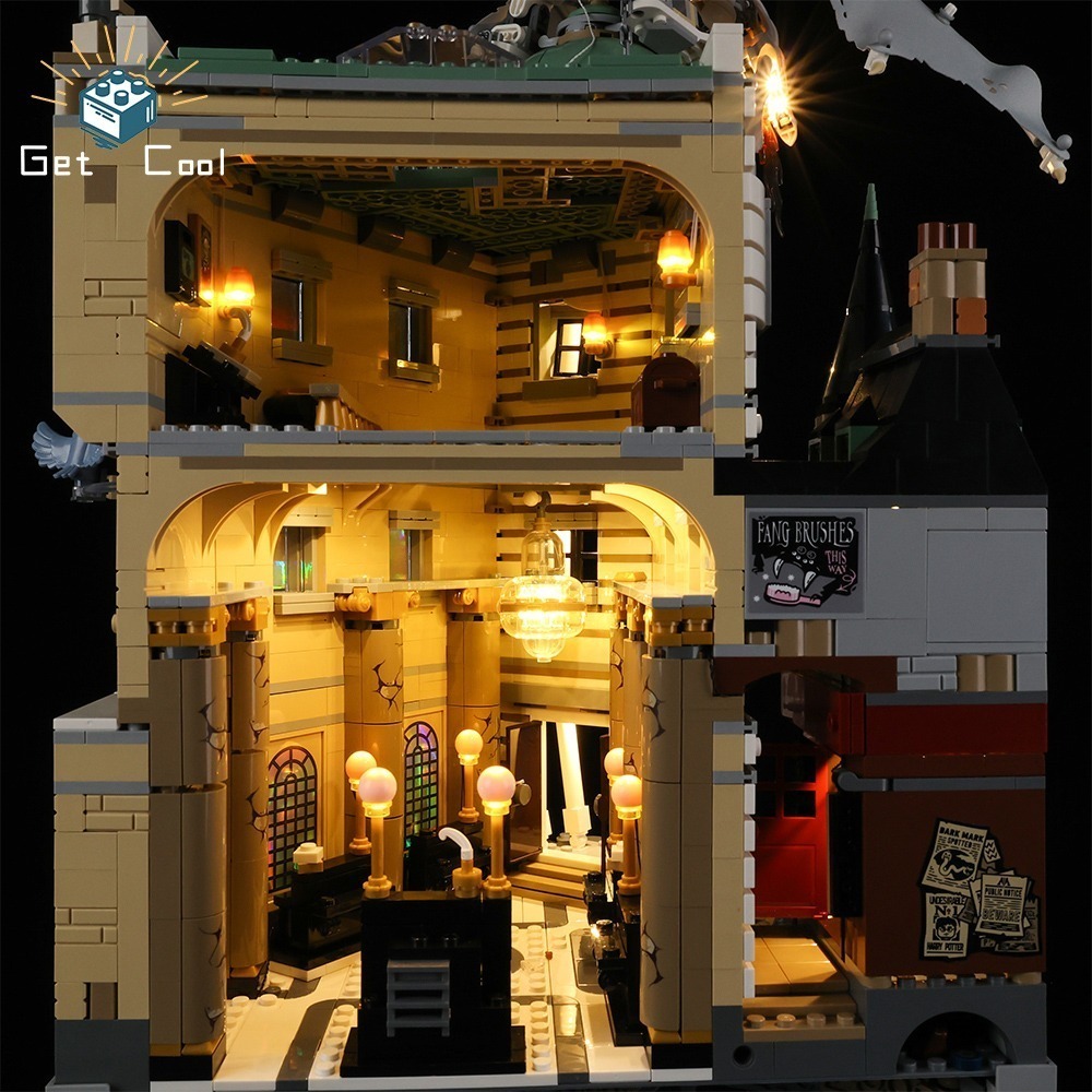 [給酷創意] 76417 古靈閣巫師銀行 LED燈光套件-細節圖8