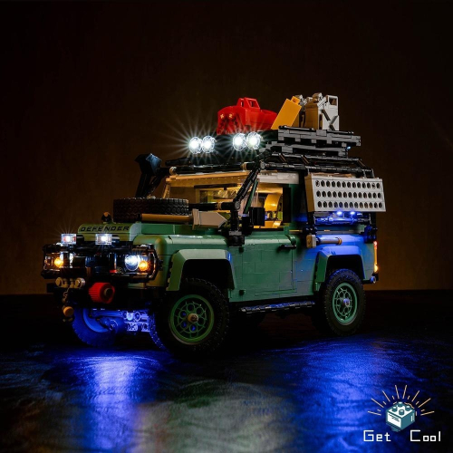 [給酷創意] 10317 Land Rover Classic Defender 90 LED燈光套件 不含盒組