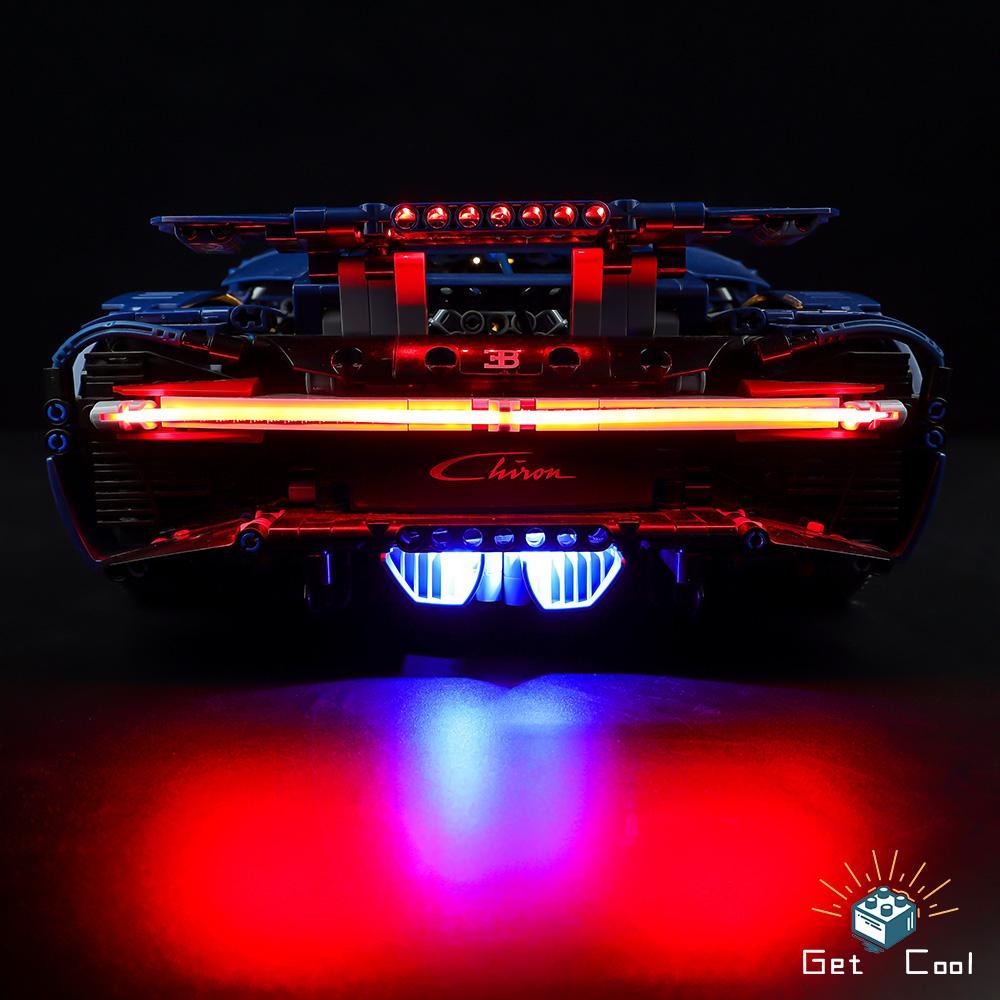 [給酷創意] 42083 Bugatti Chiron LED燈光套件-細節圖5