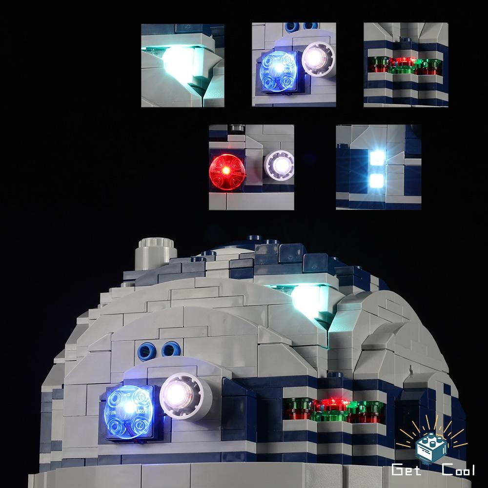 [給酷創意] 75308 R2-D2 LED燈光套件-細節圖5