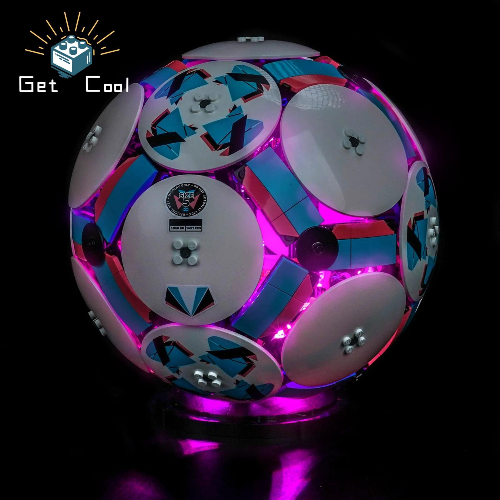 [給酷創意] 43019 足球 Editions Soccer Ball LED燈光套件-細節圖2