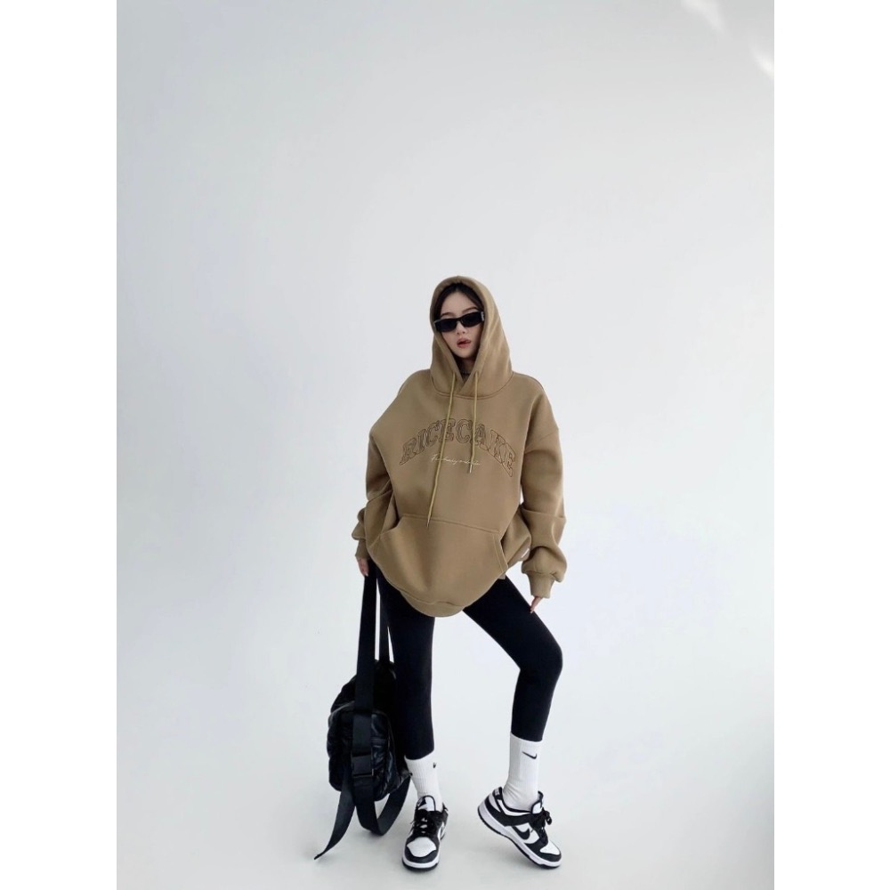 𝟒𝟐 𝐒𝐇𝐎𝐏 𝐬𝐭𝐮𝐝𝐢𝐨 | 美式質感英字重磅連帽上衣 帽T 美拉德 長袖上衣-細節圖5