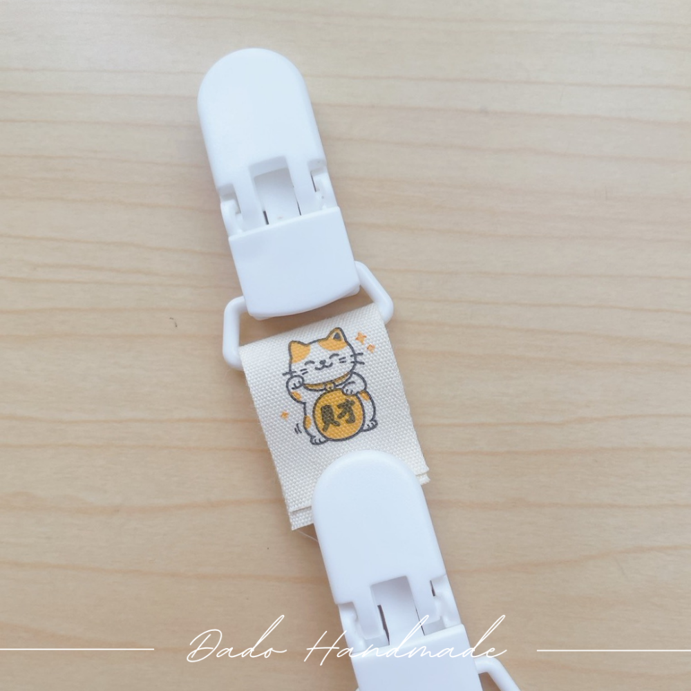 【縫紉材料】原創設計 ▎布標/吊耳兩用款2.0cm 純棉布標籤 布標 吊耳 織帶 標籤 棉布商標-細節圖3