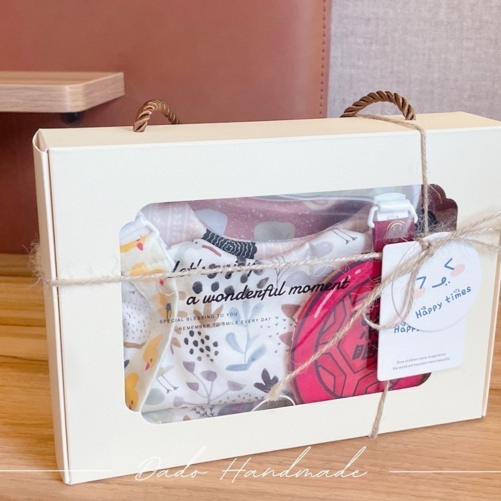 【禮盒包材】開窗設計提把包裝盒組  ▎附祝福小卡＆麻繩 ▎彌月禮盒 包裝盒 手提式包裝盒(現貨+預購)-細節圖7